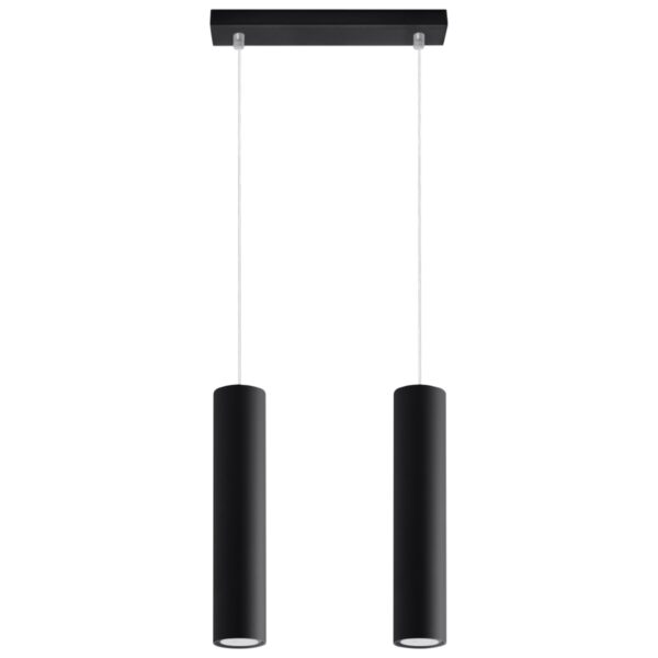 Candeeiro Suspensão Lagos 2x GU10 Preto