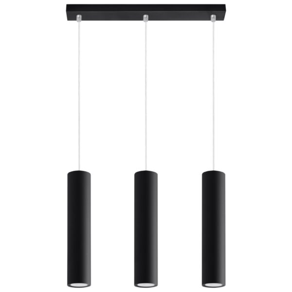 Candeeiro Suspensão Lagos 3x GU10 Preto