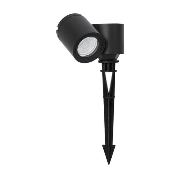 Projetor LED Jardim Focus c/Espeto GU10 Preto 7W IP54