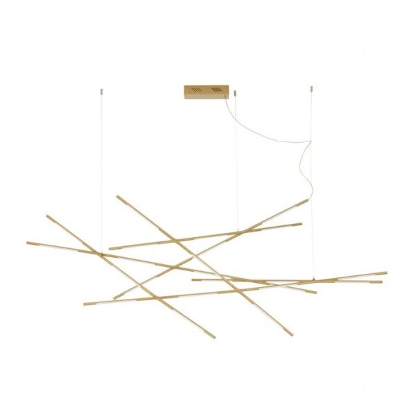 Candeeiro Suspensão Raccio 92W Dourado 3000K (9695215)
