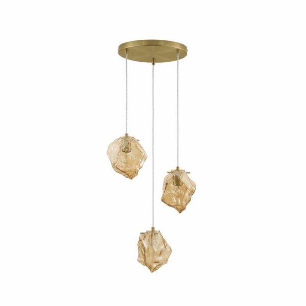 Candeeiro Suspensão Odelle 3x E14 Dourado (9009254)