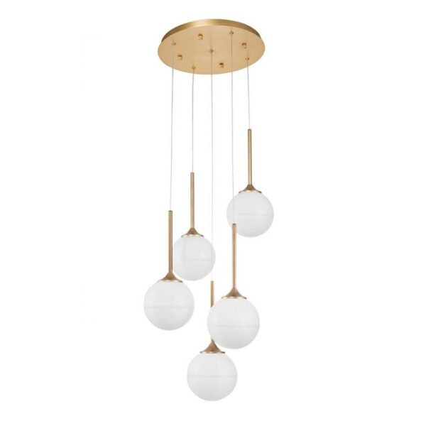 Candeeiro Suspensão Cantona 5x G9 Dourado (9960614)