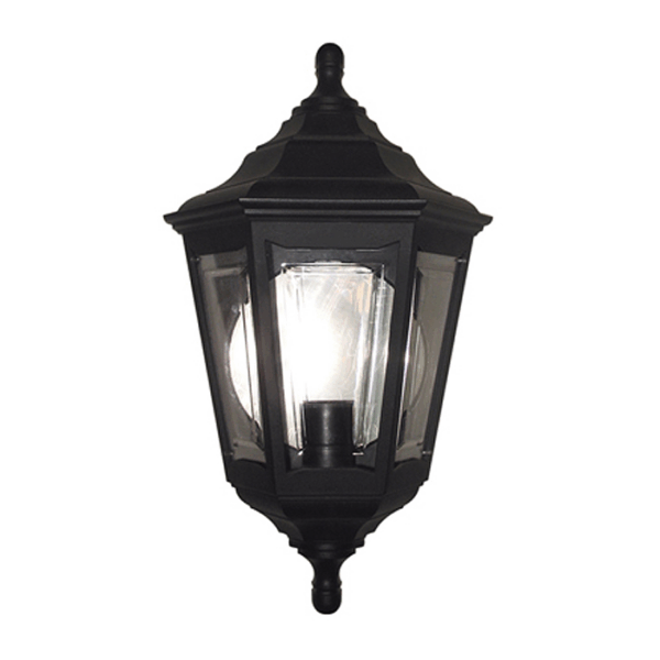 Aplique de Parede Urano E27 Preto IP44 (094-02-004-N30)