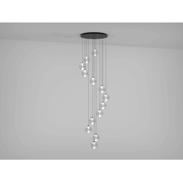Candeeiro Suspensão Rey 13x 5.5W Preto 3000K (107305131)
