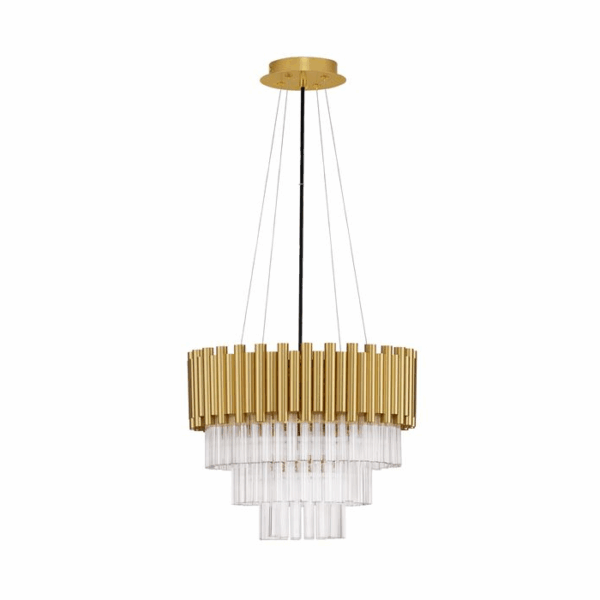 Candeeiro Suspensão Magnolia 5x E14 Dourado (9824080)