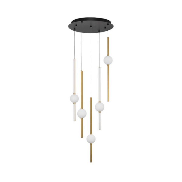 Candeeiro Suspensão Acrobat 60W Dourado 3000K (9695258)