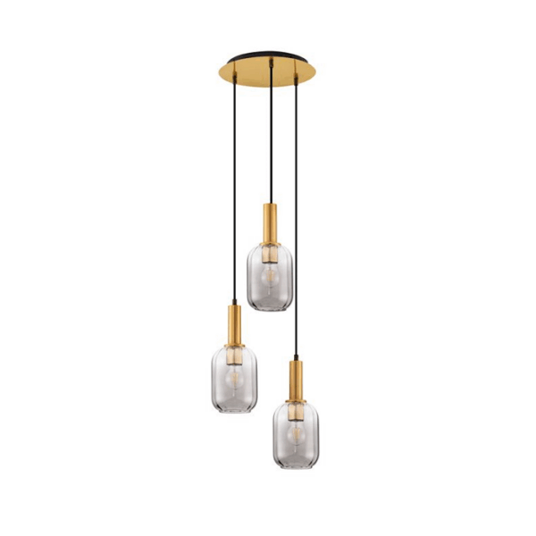 Candeeiro Suspensão Maho 3x E27 Dourado (9236314)