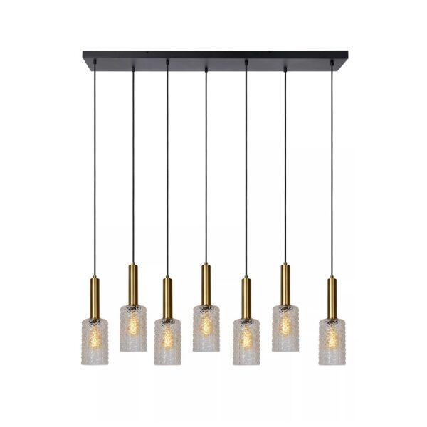 Candeeiro Suspensão Coralie 7x E27 Dourado (45498/07/60)