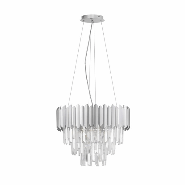 Candeeiro Suspensão Magnolia 6x E14 Prateado (9824074)