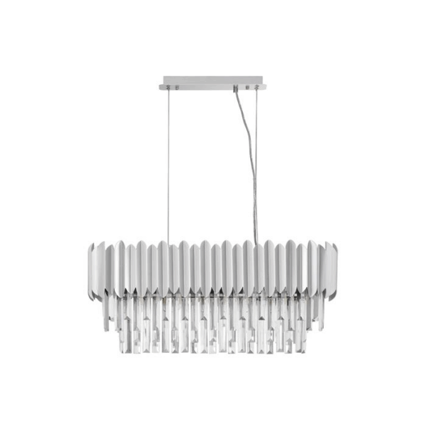 Candeeiro Suspensão Magnolia 5x E14 Prateado (9824076)