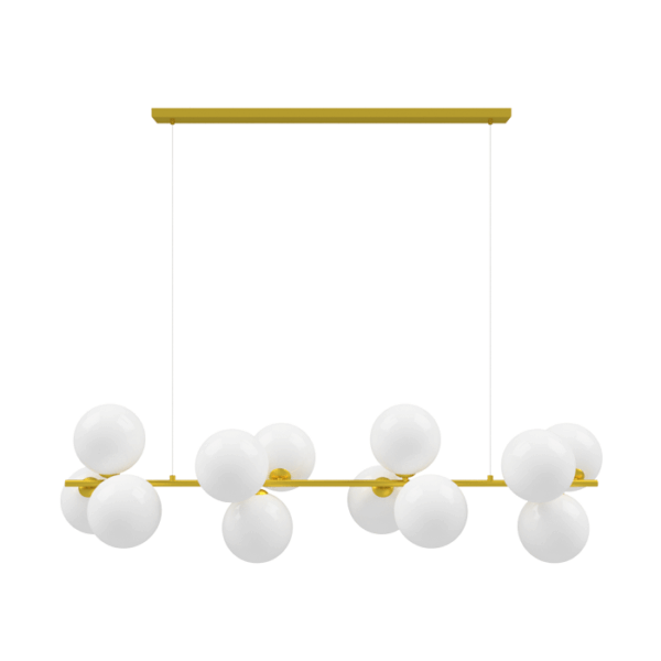 Candeeiro Suspensão Lesbos 12x G9 Dourado (771/12)