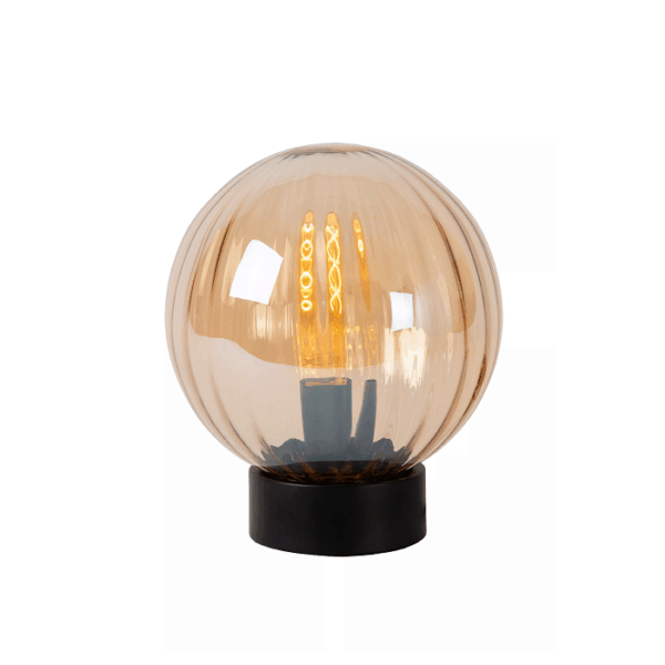 Candeeiro de Mesa Monsaraz 1x E27 Ambar/Preto (45593/01/62)