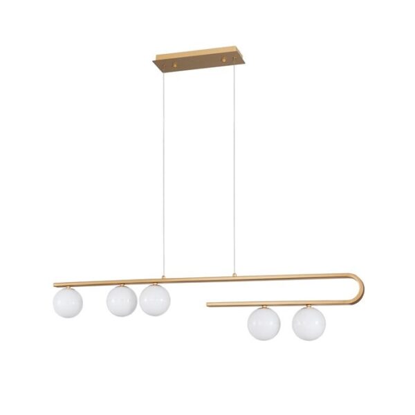 Candeeiro Suspensão Cantona 5x G9 Dourado (9960616)
