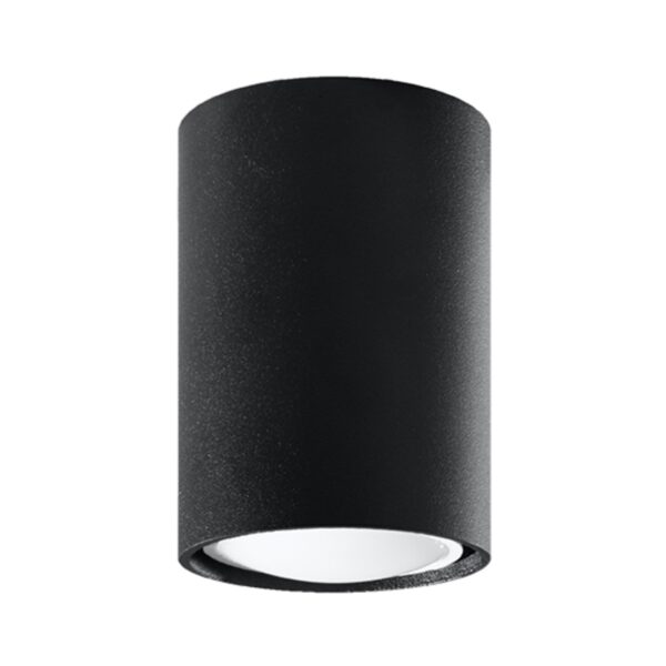 Aro GU10 Lagos Teto Saliente Redondo 10cm Preto