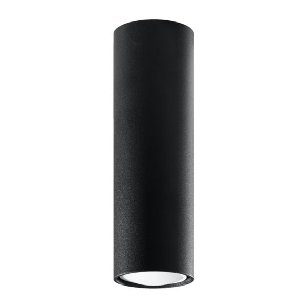 Aro GU10 Lagos Teto Saliente Redondo 20cm Preto