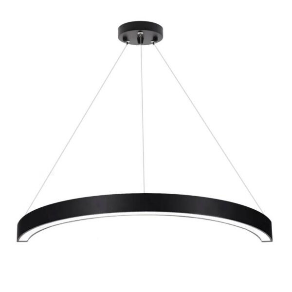 Candeeiro Suspensão Moon 80W Preto