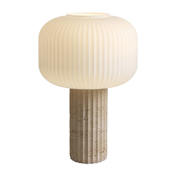 Candeeiro Mesa Regina 45cm 1x E27 Preto/Branco (101195192)
