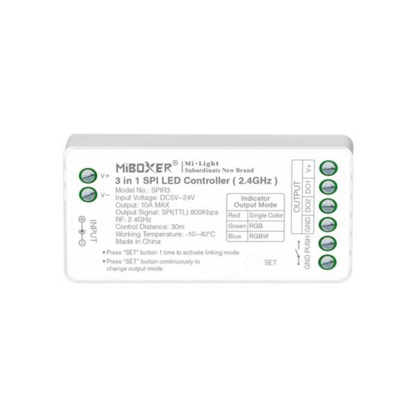 Controlador LED SPI 3 em 1 5V/12V/24V