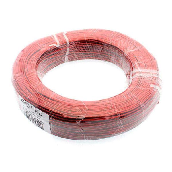 Cabo Eléctrico Paralelo 2x0.30mm 200m Preto/Vermelho