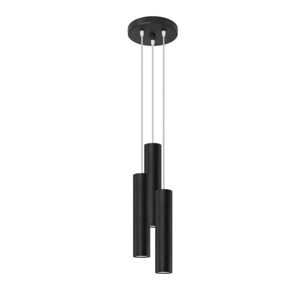 Candeeiro Suspensão Lagos 3x GU10 Preto