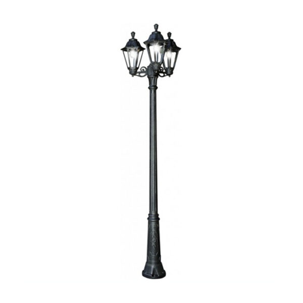 Poste Jardim Rut 3x E27 Preto IP55
