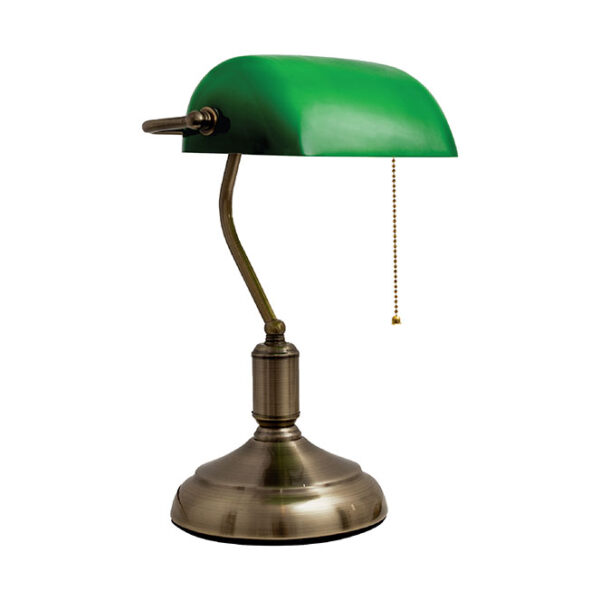 Candeeiro de Mesa Bancario 1x E27 Verde
