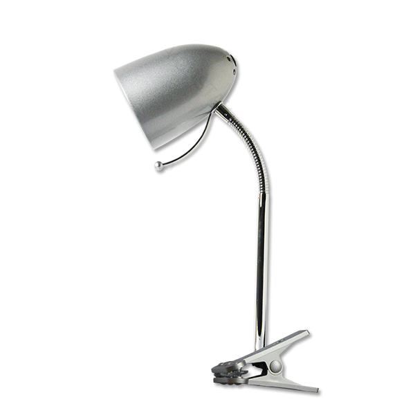 Candeeiro de Mesa c/ Clip 1x E27 Prata