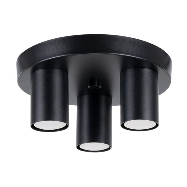 Candeeiro Teto Lagos 3x GU10 Preto