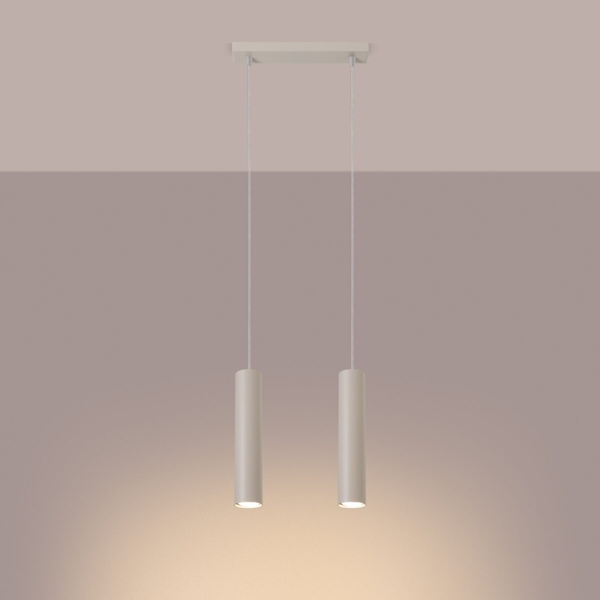 Candeeiro Suspensão Lagos 2x GU10 Bege - Image 3