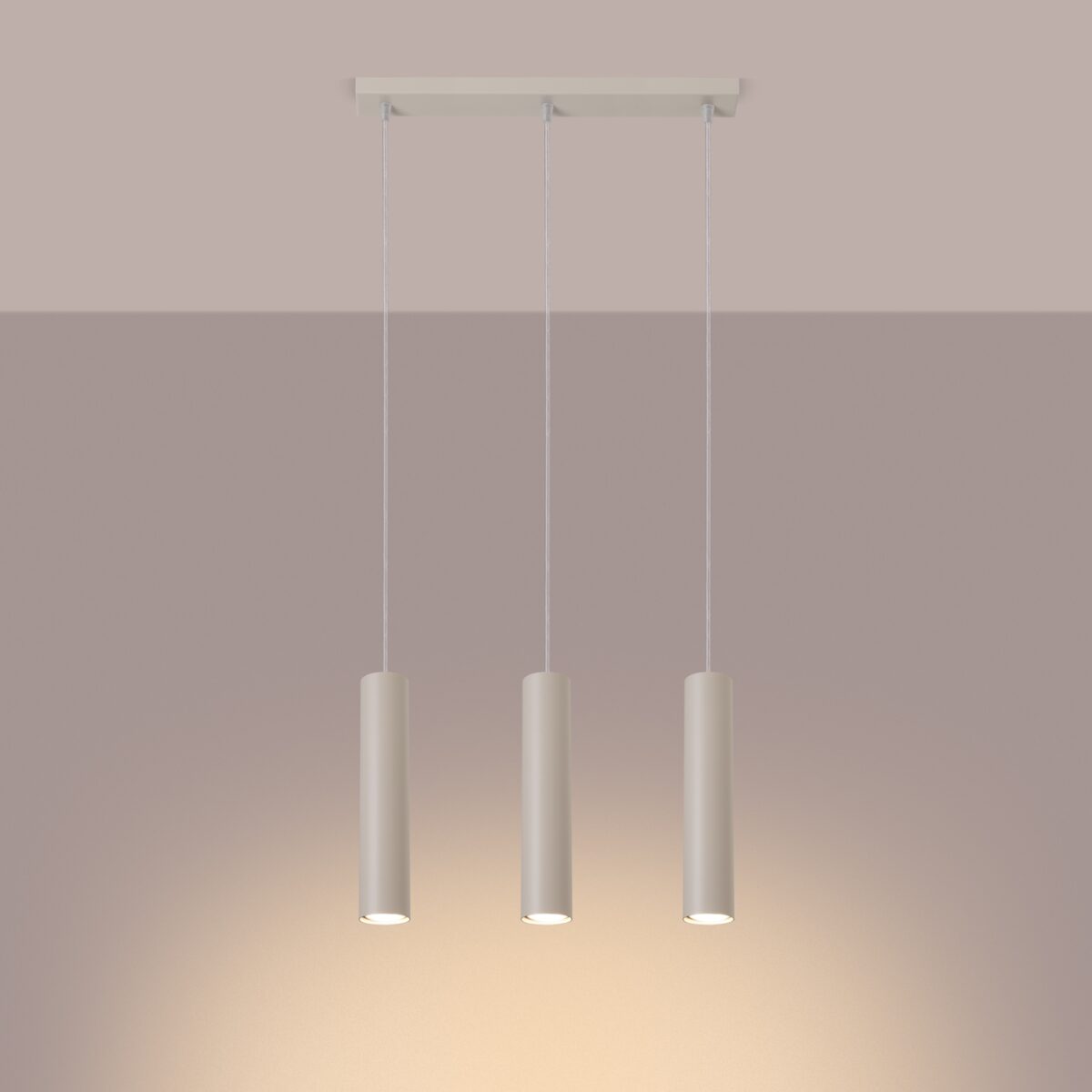 Candeeiro Suspensão Lagos 3x GU10 Bege - Image 3