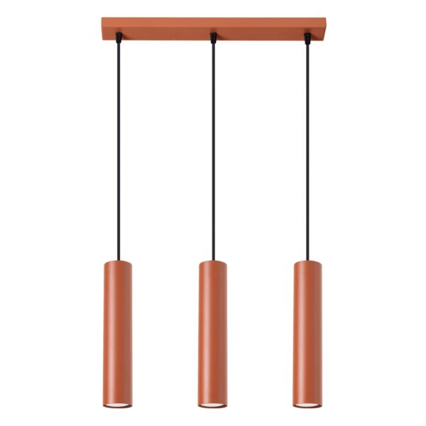 Candeeiro Suspensão Lagos 3x GU10 Vermelho