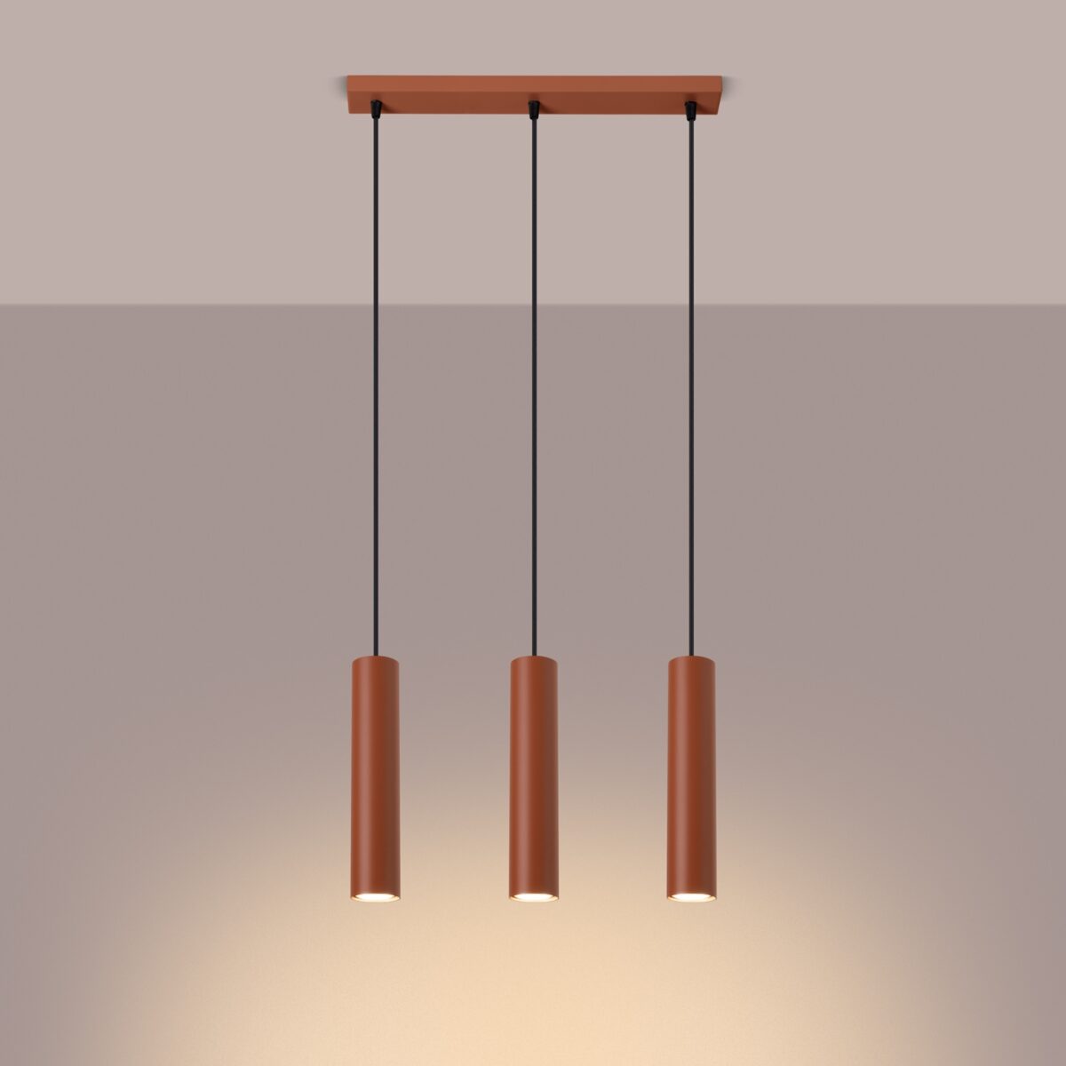 Candeeiro Suspensão Lagos 3x GU10 Vermelho - Image 3