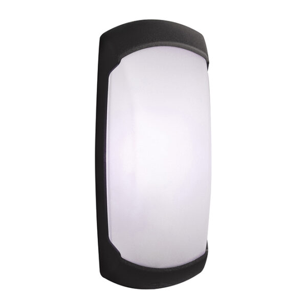 Aplique de Parede Francy Preto 1x E27 IP66