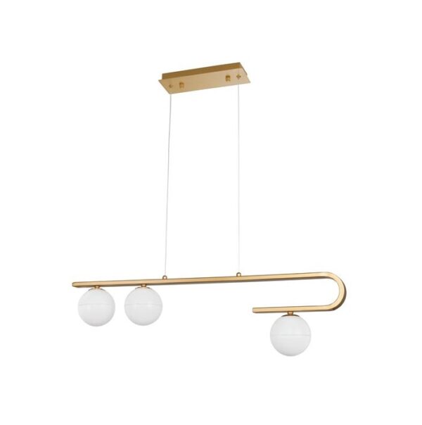 Candeeiro Suspensão Cantona 3x G9 Dourado (9960615)