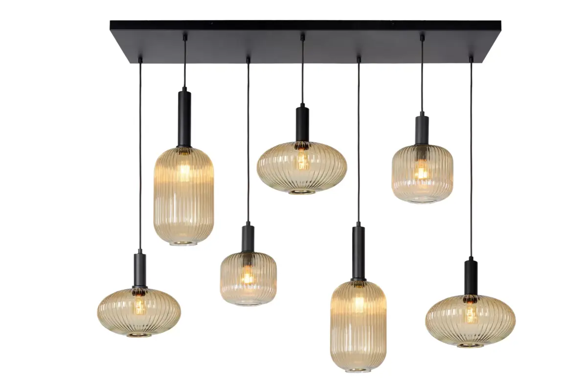Candeeiro Suspensão Maloto 7x E27 Dourado (45386/07/62) - Image 4