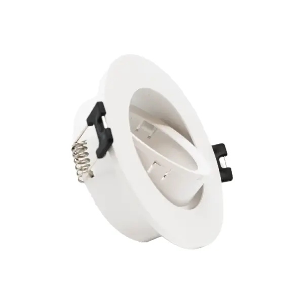 Aro GU10 PC Orientável Circular Branco IP20