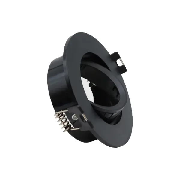 Aro GU10 Orientável Circular Preto IP20
