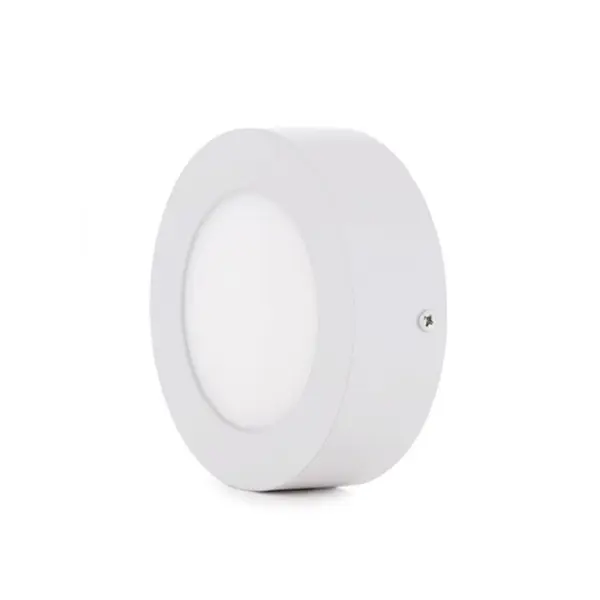 Placa LED Redondo Saliente Branco 6W IP44