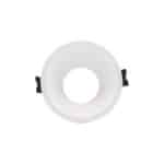 Aro GU10 PC Fixo Recuado Redondo Branco IP20