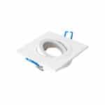Aro GU10 Orientável Quadrado Branco IP20