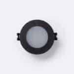 Aro GU10 Minus Fixo PC Redondo Preto IP65