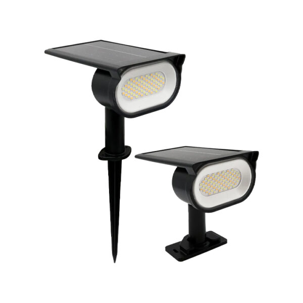 Projetor LED Jardim Solar c/Espeto Preto 15W CCT3 IP54