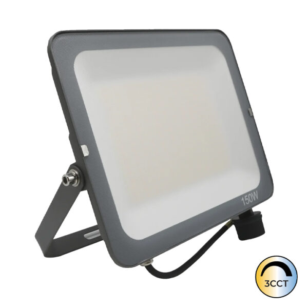 Projetor LED Slim Cinza 150W CCT3 IP65