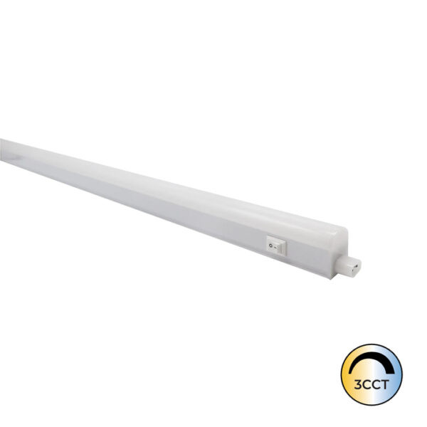 Armadura LED T5 C/ Interruptor 120CM 16W CCT3