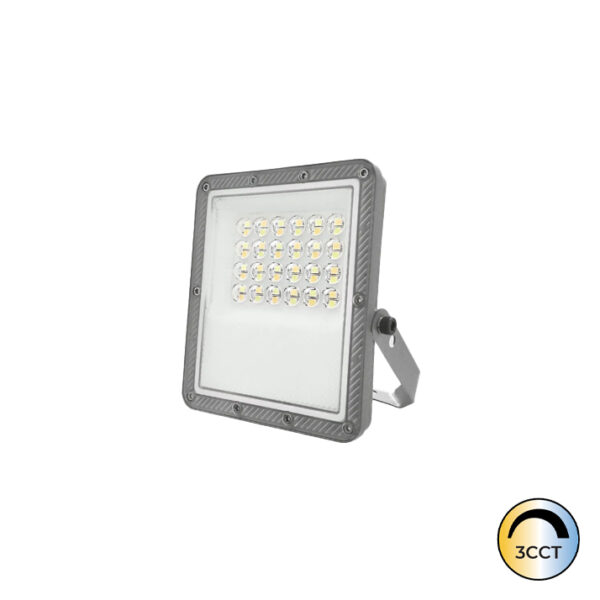 Projetor LED Slim Cinza 20W CCT3 IP65