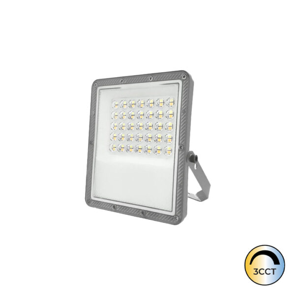 Projetor LED Slim Cinza 30W CCT3 IP65