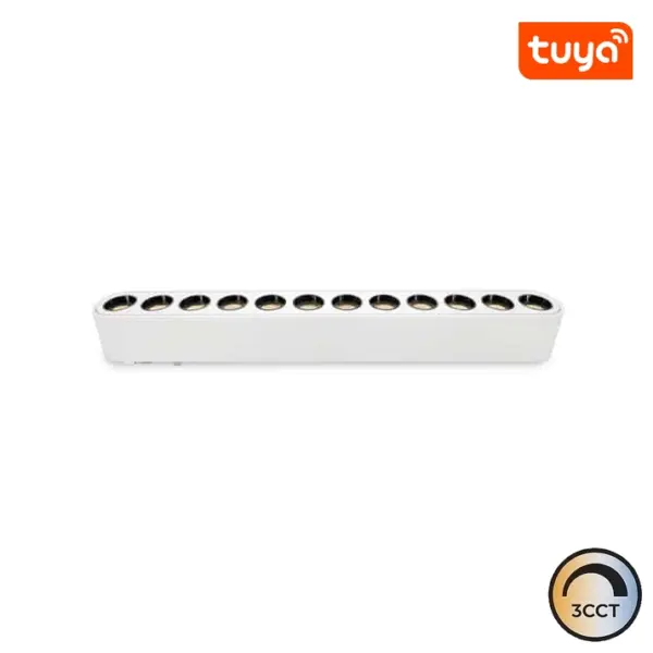 Foco Calha Linear LED Magnético Slim 12W 40V 36º Branco CCT3