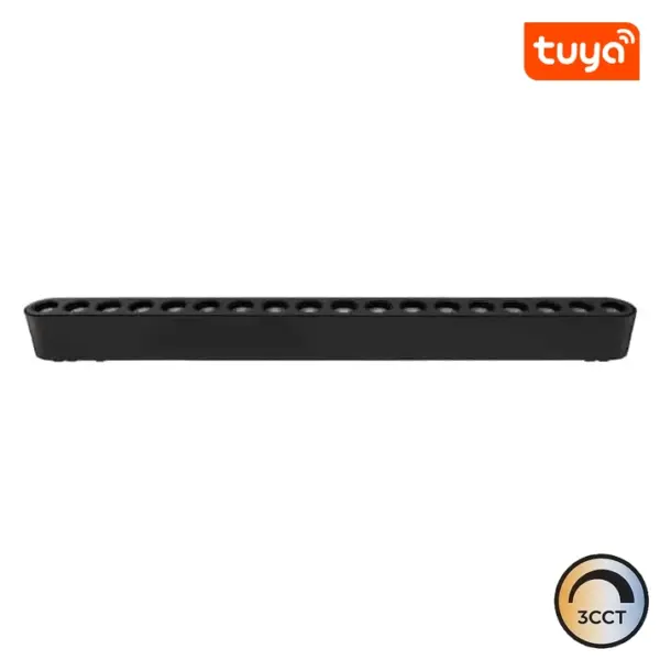 Foco Calha Linear LED Magnética Slim 16W 40V 36º Preto CCT3