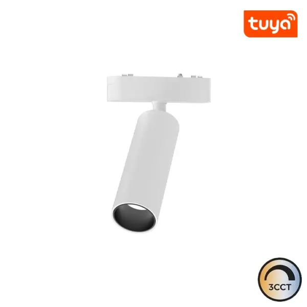 Projetor LED Calha Magnética Slim 15W 40V Branco CCT3