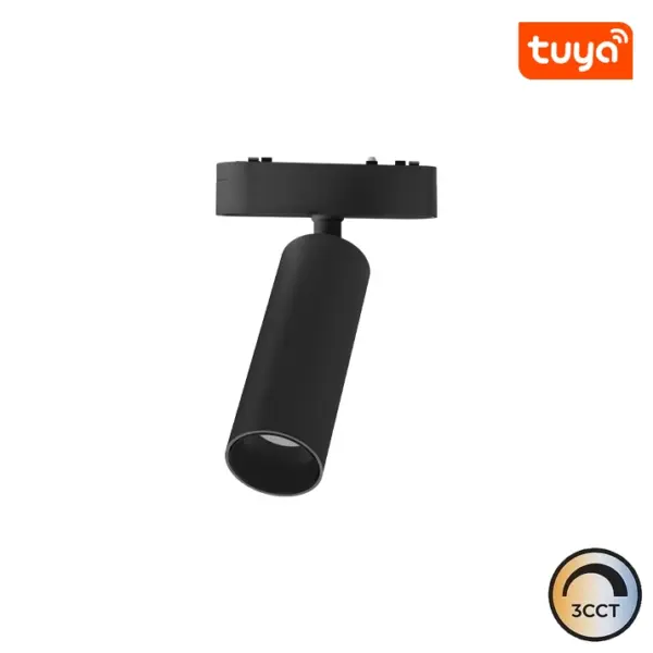 Projetor LED Calha Magnética Slim 15W 40V Preto CCT3